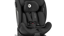 Scaun auto pentru copii Lorelli Perseus Black i-Size, isofix, baza rotativa, picior de sprijin, EPS Memory, panou de ventilatie, SPS, 0 luni-12 ani, 40-150 cm
