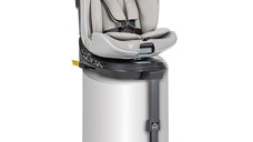 Scaun auto pentru copii Lorelli Solaris Grey 40-150 cm, i-Size, isofix, picior de sprijin, rotativ 360, 0 luni-12 ani