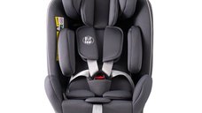 Scaun auto Platinum Deluxe i-Size Buf Boof cu rotatie 360 grade si Isofix, 40-150 cm, 0-36 kg, SimpleGrey