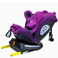 Scaun auto Tweety Plus Deluxe Buf Boof i-Size rotativ 360 cu isofix 40-150 cm UrsPurple - 7