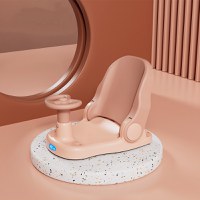 Scaun de baie Little Mom Driver Pink cu volan si spatar reglabil in 3 pozitii, margini rotunjite, fixare cu ventuze, dimensiune 20x40x18 cm, varsta recomandata 6 luni+ - 1
