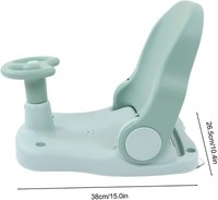 Scaun de baie Little Mom Driver Pink cu volan si spatar reglabil in 3 pozitii, margini rotunjite, fixare cu ventuze, dimensiune 20x40x18 cm, varsta recomandata 6 luni+ - 3