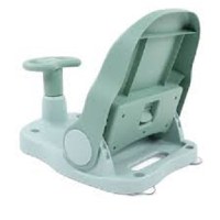 Scaun de baie Little Mom Driver Pink cu volan si spatar reglabil in 3 pozitii, margini rotunjite, fixare cu ventuze, dimensiune 20x40x18 cm, varsta recomandata 6 luni+ - 6