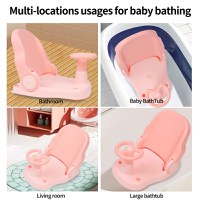 Scaun de baie Little Mom Driver Pink cu volan si spatar reglabil in 3 pozitii, margini rotunjite, fixare cu ventuze, dimensiune 20x40x18 cm, varsta recomandata 6 luni+ - 8