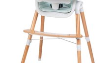 Scaun de masa 2 in 1 reglabil Tin cu tavita si husa detasabile suport pentru picioare reglabil Light Green
