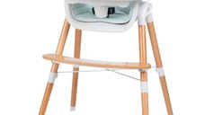 Scaun de masa 2 in 1 reglabil Tin cu tavita si husa detasabile suport pentru picioare reglabil Light Green