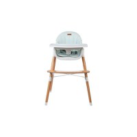 Scaun de masa 2 in 1 reglabil Tin cu tavita si husa detasabile suport pentru picioare reglabil Light Green - 3