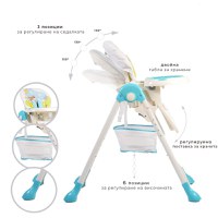 Scaun de masa Cangaroo Hunny Blue - 5