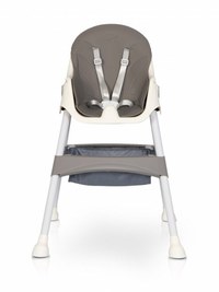 Scaun de masa multifunctional 4 in 1, Pliabil, cu Cos de depozitare, cu ham de siguranta, Tavita dubla detasabila, 70 x 56 x 92 cm, greutate 3.8 kg, Colibro Picolo Dove - 2