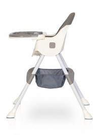 Scaun de masa multifunctional 4 in 1, Pliabil, cu Cos de depozitare, cu ham de siguranta, Tavita dubla detasabila, 70 x 56 x 92 cm, greutate 3.8 kg, Colibro Picolo Dove - 5