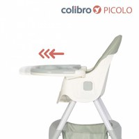Scaun de masa multifunctional 4 in 1, Pliabil, cu Cos de depozitare, cu ham de siguranta, Tavita dubla detasabila, 70 x 56 x 92 cm, greutate 3.8 kg, Colibro Picolo Dove - 6