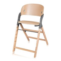 Scaun de masa multifunctional Megan Lionelo, din lemn de fag, 6 luni- adult, reglabil pe inaltime, husa impermeabila, tavita silicon, suport de picioare reglabil, greutate maxima 110 Kg, Gri - 2