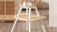 Scaun de masa pentru copii, Little Mom, multifunctional 4 in 1, cu centura de siguranta, tavita reglabila, suport pentru picioare, dimensiune 79 x 60 x 62 x 92 cm, Pink