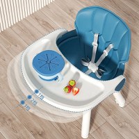 Scaun de masa pentru copii, Little Mom, multifunctional 4 in 1, cu centura de siguranta, tavita reglabila, suport pentru picioare, dimensiune 79 x 60 x 62 x 92 cm, Pink - 11