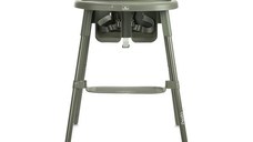 Scaun de masa pentru copii Lorelli Pesto Green cu tavita detasabila si reglabila, suport picioare, centuri de siguranta, greutate admisa 15 kg