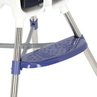 Scaun de masa transformabil Little Mom, multifunctional, cu tavita ajustabila, husa detasabila din piele ecologica, suport pentru picioare, dimensiune 75 x 53 x 83 cm, Elite Blue - 5