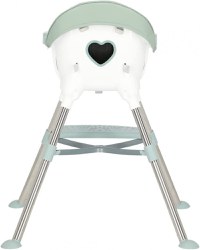 Scaun de masa transformabil Little Mom, multifunctional, cu tavita ajustabila, husa detasabila din piele ecologica, suport pentru picioare, dimensiune 75 x 53 x 83 cm, Elite Green - 9