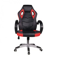 Scaun ergonomic de birou Novokids Gamer Pro Rosu cu Negru, rotatie 360 grade, inaltime reglabila 117-127 cm, latime 60 cm, greutate admisa 120 kg - 1