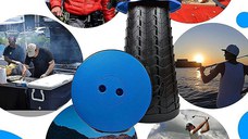 Scaun rotund pliabil, telescopic, maner pentru transport, pescuit si camping