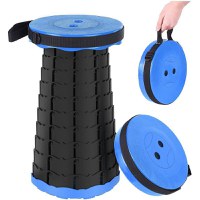 Scaun rotund pliabil, telescopic, maner pentru transport, pescuit si camping - 5