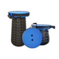 Scaun rotund pliabil, telescopic, maner pentru transport, pescuit si camping - 7