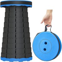 Scaun rotund pliabil, telescopic, maner pentru transport, pescuit si camping - 8
