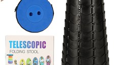 Scaun telescopic pliabil 24 cm Blue