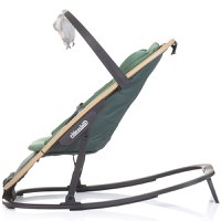 Scaunel balansoar Chipolino Senso Basil Wood cu spatar reglabil, bara de jucarii, suport pentru cap, centuri de siguranta, pliere compacta - 3