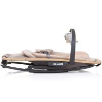 Scaunel balansoar Chipolino Senso Biscotta Wood cu spatar reglabil, bara de jucarii, suport pentru cap, centuri de siguranta, pliere compacta - 4