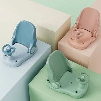 Scaunel de baie pentru copii Little Mom Car Blue cu design pliabil, ergonomic, volan de sustinere, spatar ajustabil in 3 unghiuri diferite, fixare cu ventuze, dimensiune 38 x 28.5 x 30.8 cm - 4