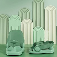 Scaunel de baie pentru copii Little Mom Car Blue cu design pliabil, ergonomic, volan de sustinere, spatar ajustabil in 3 unghiuri diferite, fixare cu ventuze, dimensiune 38 x 28.5 x 30.8 cm - 7