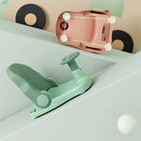 Scaunel de baie pentru copii Little Mom Car Blue cu design pliabil, ergonomic, volan de sustinere, spatar ajustabil in 3 unghiuri diferite, fixare cu ventuze, dimensiune 38 x 28.5 x 30.8 cm - 8