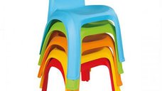 Scaunel Pilsan King pentru copii, rosu, ergonomic si stabil pentru interior si exterior