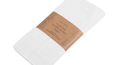 Scutec cu fibra de bambus 120x120 cm White