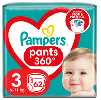 Scutece chilotel Pampers Pants Jumbo Pack marimea 3, 6-11 kg 62 buc - 7
