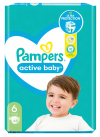 Scutece Pampers Active Baby jumbo Pack marimea 6, 13 -18 kg 48 buc - 1