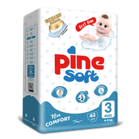 Scutece pentru bebelusi Pine Soft Pachet Advantage Pine Maxi 4-9 kg x 42 buc - 2