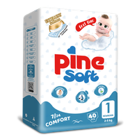 Scutece pentru bebelusi Pine Soft Pachet Eco Pine nou-nascut 2-5 kg x 40 buc - 2