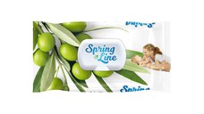 Servetele umede cu extract din ulei de masline Spring Line Pop Up 72 bucati in cutie cu capac