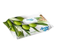 Servetele umede cu extract din ulei de masline Spring Line Pop Up 72 bucati in cutie cu capac - 2