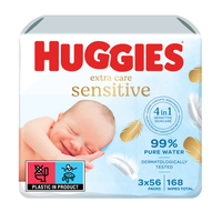 Servetele umede Huggies Pure Extra Care 3 pachete x 56 168 buc - 5