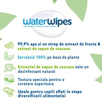 Servetele umede Water Wipes Soapberry 60 buc - 3