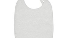 Set 10 bavete cu dubla fata, material tip prosop, White