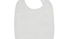 Set 10 bavete cu dubla fata, material tip prosop, White