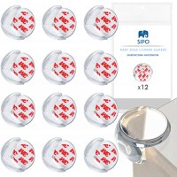 Set 12 coltare din silicon Sipo Baby Safety pentru protectie ridicata la colturile mobilei - 3