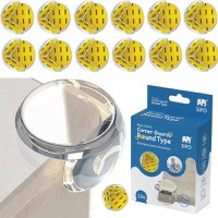Set 12 coltare din silicon Sipo Baby Safety pentru protectie ridicata la colturile mobilei - 8