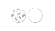 Set 2 buc cearsaf pentru Chicco Baby Hug Grey Sheep 0 luni+