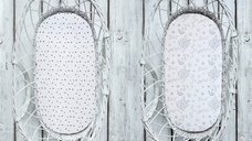 Set 2 cearsafuri cu elastic pentru landoucosulet bebe BloomPuncte Sleepee