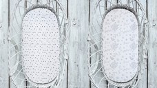 Set 2 cearsafuri cu elastic pentru landoucosulet bebe BloomPuncte Sleepee