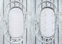 Set 2 cearsafuri cu elastic pentru landoucosulet bebe BloomPuncte Sleepee - 1